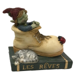 Les Tr&eacute;sors De Lily [R2697] &ndash; kujukeste 'Pixie R&ecirc;veur' kinga &ndash; 10. 5x9. 5x7. 5 cm mitmev&auml;rviline