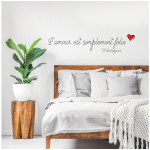 Les Tr&eacute;sors De Lily [R3871] &ndash; kleebiste leht  Quotes  (Armastus on lihtsalt hullus! W. Shakespeare) - 20x70 cm must