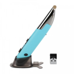 2,4G juhtmevaba hiire pliiats 4 klahviga vertikaalne pliiatsikujuline pliiats BT Connect tugi H&auml;&auml;lt&otilde;lke sinine