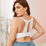 Naiste rinnahoidja Summer Beauty seljapesu koos Wired Big Size E Cup pesuga 95E valge