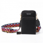 Naiste rahakott K&auml;ekott V&auml;ike &otilde;lakott Kaks &otilde;larihma must