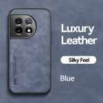 KEYSION luksuslik nahast &uuml;mbris Oneplus 11 5G 10T 9 RT pehme silikoon+arvuti p&otilde;rutuskindel telefoni tagakaas Oneplus Ace 2 1+ Ace Pro jaoks for Oneplus 11 sinine