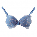Naiste mood Creative American Vintage Seksikas juhtmevaba aluspesu eemaldamine &otilde;lapaelad Rinnahoidja Liblikad Kuju Magus Bandeau Rinnahoidja Trend Bikiinid 36B sinine