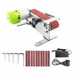 Horisontaalne minilintlihvimismasin Elektriline lihvimine poleerimine lihvimismasin lihvimismasin lihvimismasin UK Plug & With Standard Accessory Kit