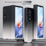 Samsung Galaxy Z Fold 4 hingedega telefoni&uuml;mbrisele kokkuklapitav 2 kokkupandav 3 kokkupandav 4 &uuml;mbris, gradient &uuml;li&otilde;huke karastatud klaasist kilega kukkumisvastane kate For Galaxy Z Fold 4