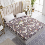 Padjap&uuml;&uuml;r puudub Veekindel, paigaldatud linatr&uuml;kitav voodikate lestavastane voodikaitse kattelina madratsi kate elastse ribaga 80 X 200 CM Only Sheet