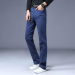 Meeste suured laienevad teksad, saapal&otilde;ikeline jalg, l&otilde;tvunud meeste disainer Klassikalised vabaaja teksad meeste teksad 28 kuninglik sinine v&auml;rv