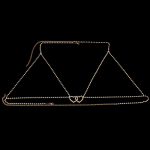 Stonefans Bohemian Fashion Double Heart Rinnakett Ehted Rhinestone bodyd Naiste rinnahoidja Seksikas armas toruga top aluspesu Kingitused Gold Bra