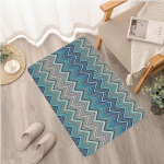 Missoni Style sissep&auml;&auml;su uksematt Nordic Style Home Uksematt Triibulised Waves Print vaibad Magamistoa Elutoa Esiku majapidamiskaunistusega vaibad 60x90cm