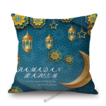 Islami moslemi Eid Mubarak Ramadan kodukaunistamine kunst diivanipadjakate mo&scaron;ee kuu puuvillane linane toolipadjakate 450mm*450mm