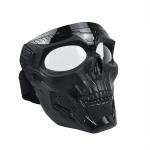 Mootorratta kaitseprillide mask Kolju Airsoft mask Skelett Armee f&auml;nnide taktikaline mask Halloweeni paintballim&auml;ngu filmipeoks must