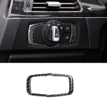 Car Styling Carbon Fiber Style esitulede l&uuml;liti raami katte trimm BMW 5-seeria E60 E61 jaoks 2004-2010 auto Carbon Fiber Style black