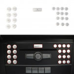 22 tk/komplekt H&otilde;bedane ABS auto kliimaseade CD paneeli nuppude dekoratiivne kleebis Mercedes-Benz C klassi W204 GLK X204 jaoks A