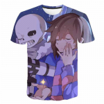 Undertale Sans T-s&auml;rk M&auml;ng 3D Prindi T&auml;navar&otilde;ivad Mehed Naised Sport vabaaja Hip Hop T-s&auml;rk Poiss T&uuml;druk T-s&auml;rgid Lapsed Topid Lasteriided L