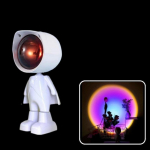 1 tk Astronaut Robot Rainbow projektsioon p&auml;ikeselamp laualamp p&auml;ikeseloojangulamp atmosf&auml;&auml;rilamp HMM