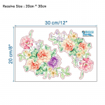 Pojeng lilled Seinakleebised Kunst Kodukaunistused Tapeet Eemaldatavad vin&uuml;&uuml;list seinakleebised lastele Elutoa WC-K&uuml;lmkapi kaunistused