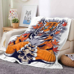 &Auml;gedalt tiigriteemaline flanelltekk Pehme kerge soe elutuppa Magamistoa voodi Diivan Diivan lastele T&auml;iskasvanutele Kingitused 150*200cm