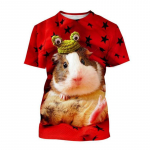 Suvemood armsad naljakad merisea graafilised T-s&auml;rgid Unisex Trend Casual Meeste Loomamustriga Tr&uuml;kitud harajuku t&auml;navar&otilde;ivad Topid XS