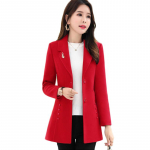 Uus s&uuml;gistalvine villane mantel suures suuruses naiste pikk villane mantel &Uuml;herealine vabaaja mantel Abrigo De Lana Para Mujer 4XL M