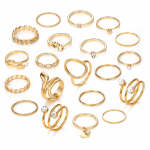 2023. aasta &otilde;htus&ouml;&ouml;gi moes&otilde;rmuste komplekt Love Hollow Out luksuslik teemantp&auml;rlitega s&otilde;rmusekomplekt mitmekihiline nisumadu liblika ripatss&otilde;rmused, 20 tk kullast kuld