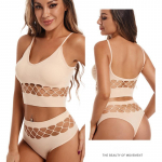 &Otilde;&otilde;nes aluspesukomplekt v&auml;ikeste rindadega naistele Push Up rinnahoidja ilma velgedeta suures suuruses spordikammisole M must