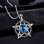 RUI RUI YU loominguline v&auml;rviline helendav kuradisilmaga ripats kaelakee meestele Moodne fluorestseeruv Maigc Dragon Eye kaelakee s&otilde;brap&auml;eva kingitus 1 PC