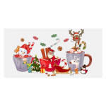 Tassi kleebis J&otilde;ulupuu J&otilde;uluvana Veekindel isekleepuv Suurep&auml;rane kleepuvus Libisemisvastane L&auml;bipaistev Print Kohvitass UV DTF kleebis DIY Transfer Q