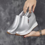 Fujin 7cm ehtsast nahast s&uuml;nteetilisest saapad naiste moes pahkluu platvorm kiilukontsad pumbad s&uuml;giskevad seksikad peidetud kontsadega saapad 33