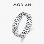 MODIAN 925 Sterling h&otilde;bedane &otilde;&otilde;nes, s&uuml;damest s&uuml;damesse m&otilde;eldud lihtsas stiilis s&otilde;rmus naistele, suurus 5 6 7 8 9 peen ehe kingitus 5 h&otilde;be