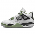 Air Jordan 4 Retro Seafoam Naiste tossud Valge Tume-tuhk Neutraalhall AQ9129-103 36.5