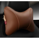 brand car headrest pillow universal comfortable pu leather auto neck pillows fit for most cars quality must