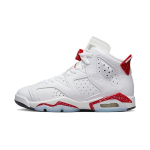Air Jordan 6 Retro GS Red Oreo Laste tossud Valge University-Red Must 384665-162 36 white