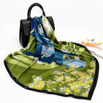 Kvaliteetsed luksuslikud siidist sallid peapael Sallid kaelasall naistele kett siidist sall naiste dekoratiivne sall 90*90cm