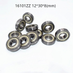 16101ZZ 10tk Laager 12*30*8(mm) kroomitud teras Metall Suletud
