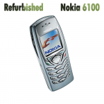 Renoveeritud Nokia lukustamata originaal Nokia 6100 GSM Triband mobiiltelefon Simple Set sinine