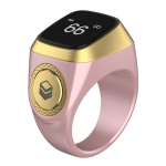 Ring Tasbih loendur koos laadimiskastiga loendur palveaeg Tally loendur nutikas ring Bluetoothiga &uuml;hilduv 5.1 vibratsiooni meeldetuletus