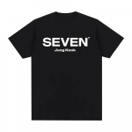 JungKook Seven T-s&auml;rk Unisex Harajuku Graafiline kirjatr&uuml;kiga T-s&auml;rk Unisex Kvaliteetne Vintage Casual Cotton Tees S&auml;rgid Riided 2XL