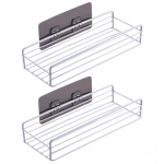 Yousheng 2 tk ujuvad riiulid seinale paigaldatud hoiuruum Roostekindel ja h&otilde;lpsasti puhastatav musta metallraamiga vannitoa-magamistoa k&ouml;&ouml;gi jaoks must