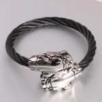 Moodne retro trendikas t&auml;nava hiphop topelt leopardipeaga k&auml;ev&otilde;ru titaanterasest meeste ja naiste moodne reguleeritav k&auml;ev&otilde;ru must