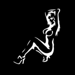 Seksikas t&uuml;druku mustriga auto veoauto aknakleebised isekleepuvad dekoratiivkleebised valge