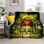 Vabam&uuml;&uuml;rlaste Illuminati Pehme Palus Voodi Piknikuviskamine Multifilm &Otilde;hukesed Tekid Kaasaegsed Flanellist Tekikate Gedruckt Bettdecke Geschenk 75cm x 90cm