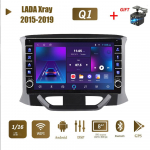 icreative 2-din Androidi autostereo raadio LADA Xray 2015-2019 jaoks koos nupunupuga GPS-navigatsiooniga multimeediumivideopleier 1+16 GB 1+16GB