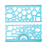Geomeetriline joonlaud, kergete &scaron;abloonide joonistusmall kontori kingituste m&otilde;&otilde;tmise t&ouml;&ouml;riista ehitamiseks
