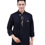 Unisex peakoka jakk Peen tikandiga n&ouml;&ouml;bid, pikad varrukad, &uuml;htlane niiskust imav pagarit&ouml;&ouml;stusmantel s&ouml;&ouml;gitoa jaoks M