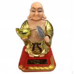 P&auml;ikeseenergial t&ouml;&ouml;tav Bobble m&auml;nguasi Buddha figuur, auto armatuurlaua kaunistused &ndash; 2,36 x 2,76 x 3,94 tolli