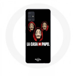 Samsung Galaxy A51 &uuml;mbris La casa de papel Mask ja logo