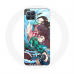 Coque pour Oppo A93 Tanjiro et Nezuko Demon Slayer Kimetsu no Yaiba Anime