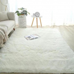 Helehall vaip elutuppa Pl&uuml;&uuml;svaip Magamistoa p&otilde;randale Kohevad matid Libisemiskindel Kodu dekoratsioon Vaibad Pehmed sametist vaibad Laste tekk 120X200cm(47X78.7In) valge