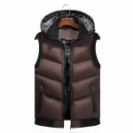 S&uuml;gis- ja talvine meeste kapuutsiga vabaajavest, puuvillane sulevest XL kohv