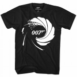 James Bondi 007 barrel Gun logoga Unisex T-s&auml;rk S